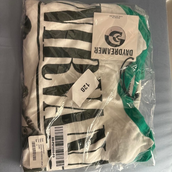 Daydreamer Nirvana Nevermind Crop Long Sleeve Raglan Tee NWT Size Small - Picture 2 of 4